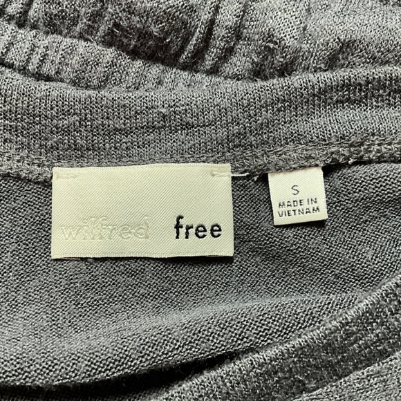 ARITZIA WILFRED FREE Charcoal Grey Izabel Romper Tie Waist w/ Pockets Sz S - Picture 5 of 9